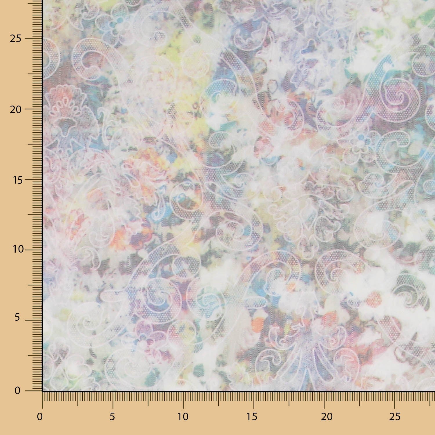 Denim Jaqcuard Tie-Dye Gelb - Ribes y Casals