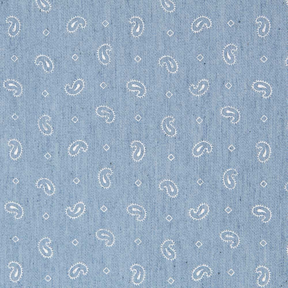 Denim Paisley Hellblau - Ribes y Casals