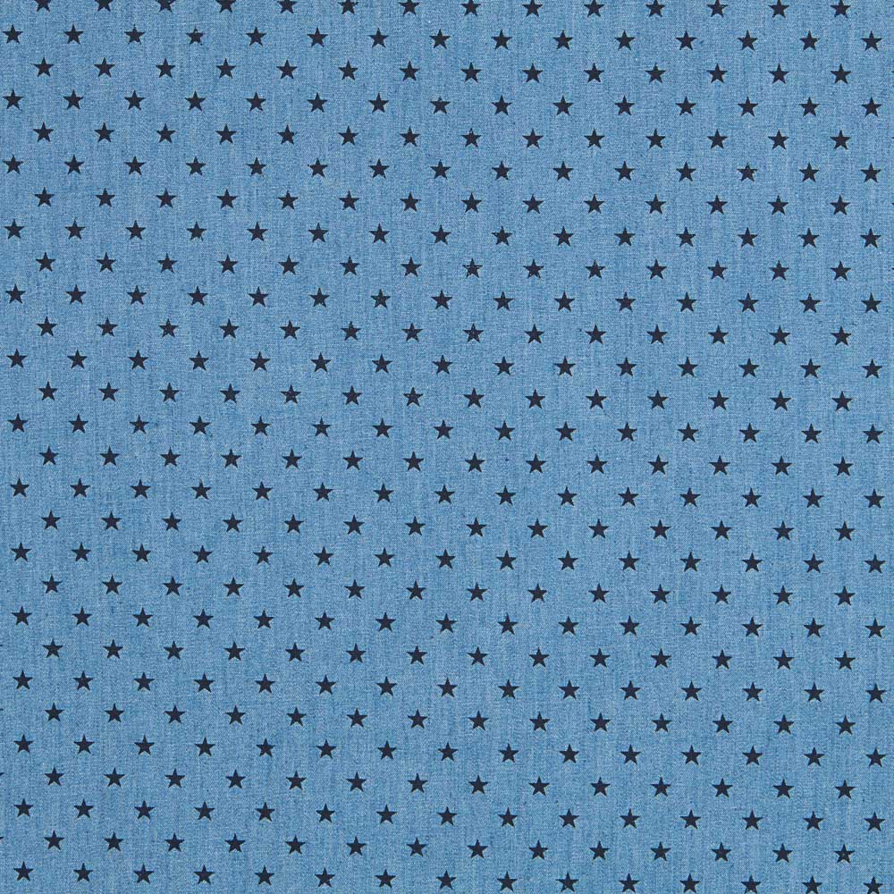 Denim Cotton Stars Schwarz - Ribes y Casals