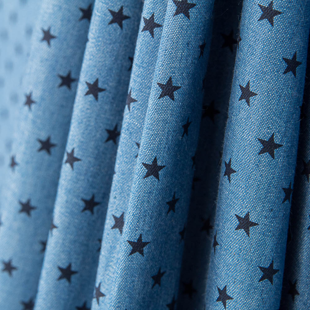 Denim Cotton Stars Schwarz - Ribes y Casals