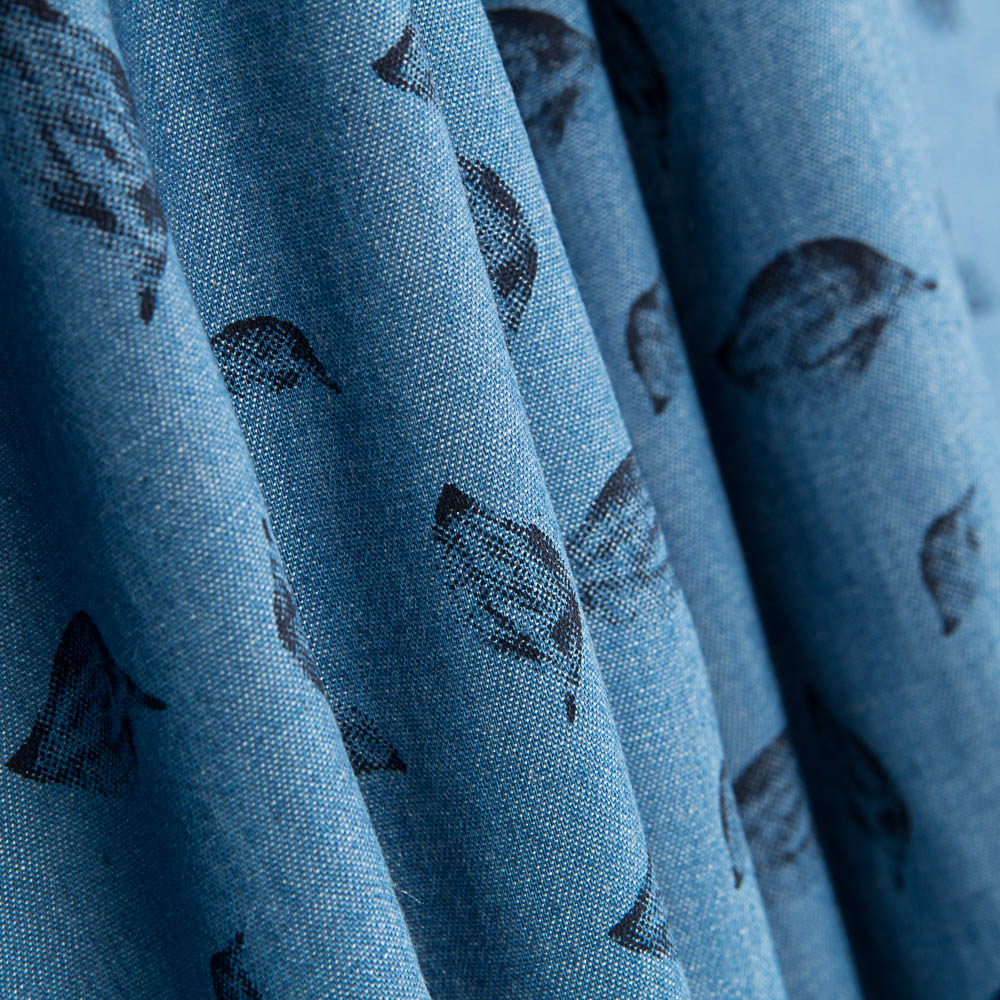 Denim Cotton Leaves - Ribes y Casals