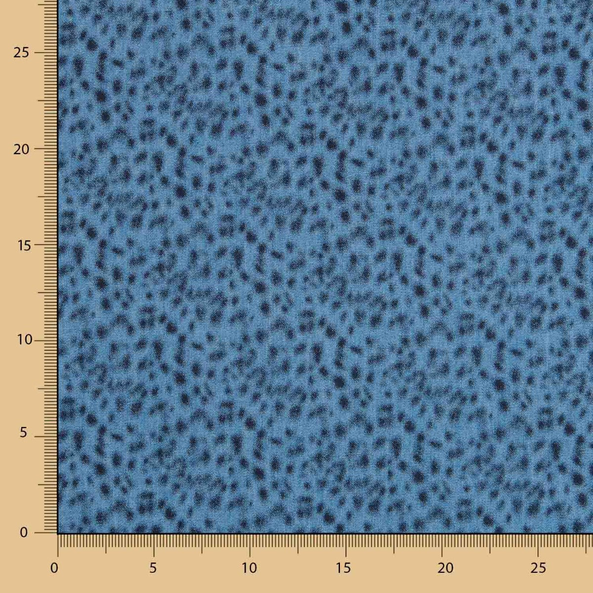 Denim Baumwolle Leopard Denim Schwarz - Ribes y Casals