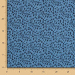 Denim Baumwolle Leopard Denim Schwarz - Ribes y Casals