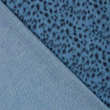 Denim Baumwolle Leopard Denim Schwarz - Ribes y Casals