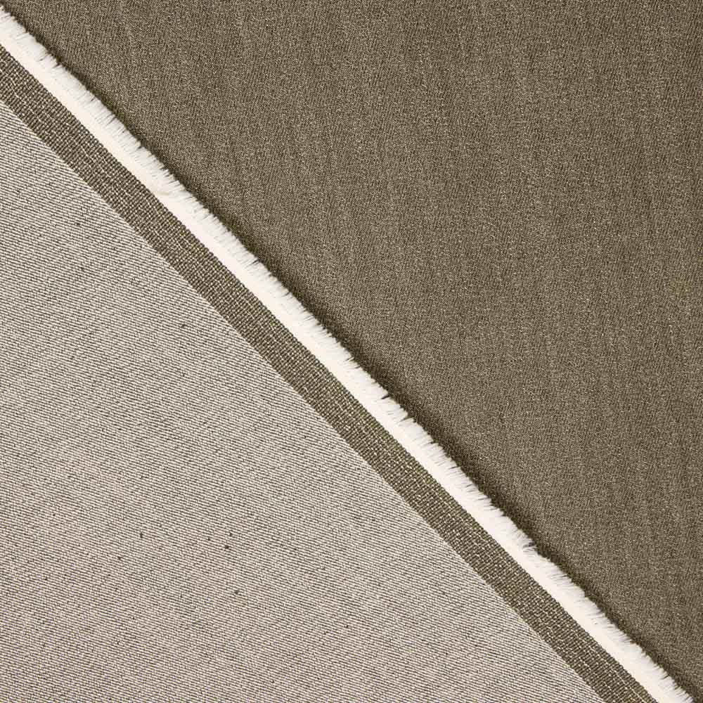Denim Baumwolle Taupe Grau - Ribes y Casals