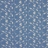 Lurexblumen-Stickerei Denim - Ribes y Casals
