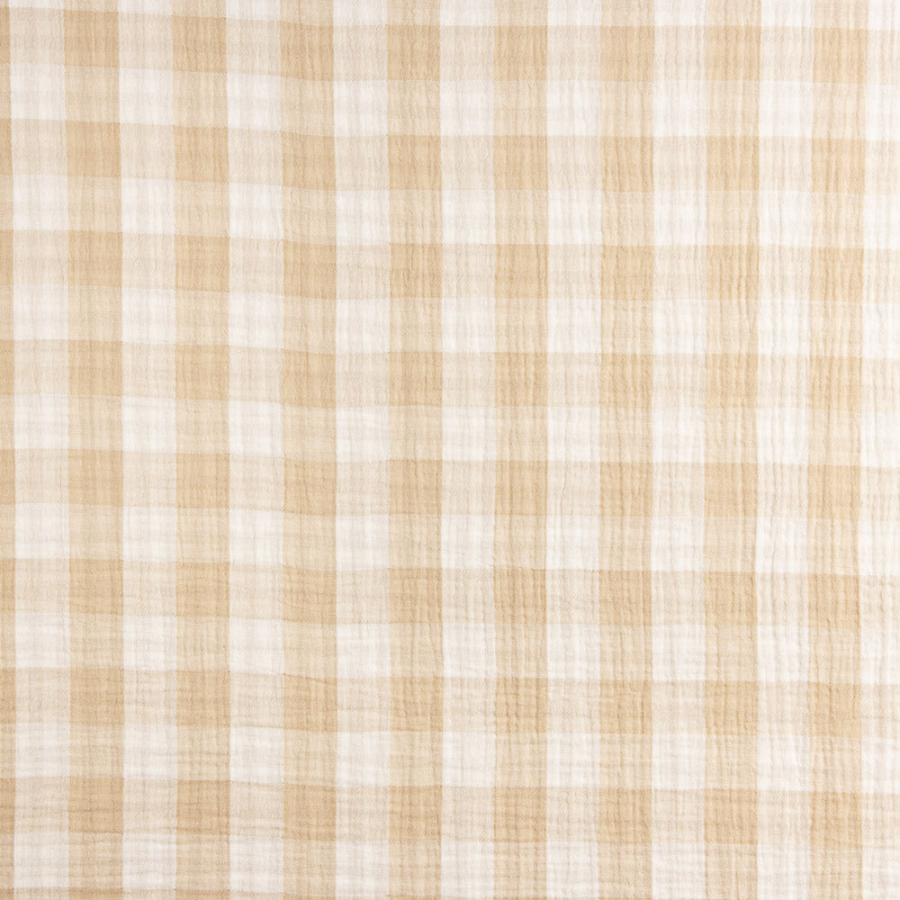 Reversible Vichy-Doppelgaze Beige - Ribes y Casals