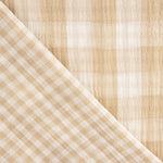 Reversible Vichy-Doppelgaze Beige - Ribes y Casals