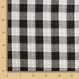 Double Reversible Vichy Gaze Schwarz - Ribes y Casals