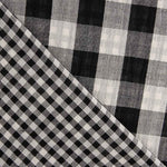 Double Reversible Vichy Gaze Schwarz - Ribes y Casals