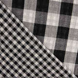 Double Reversible Vichy Gaze Schwarz - Ribes y Casals