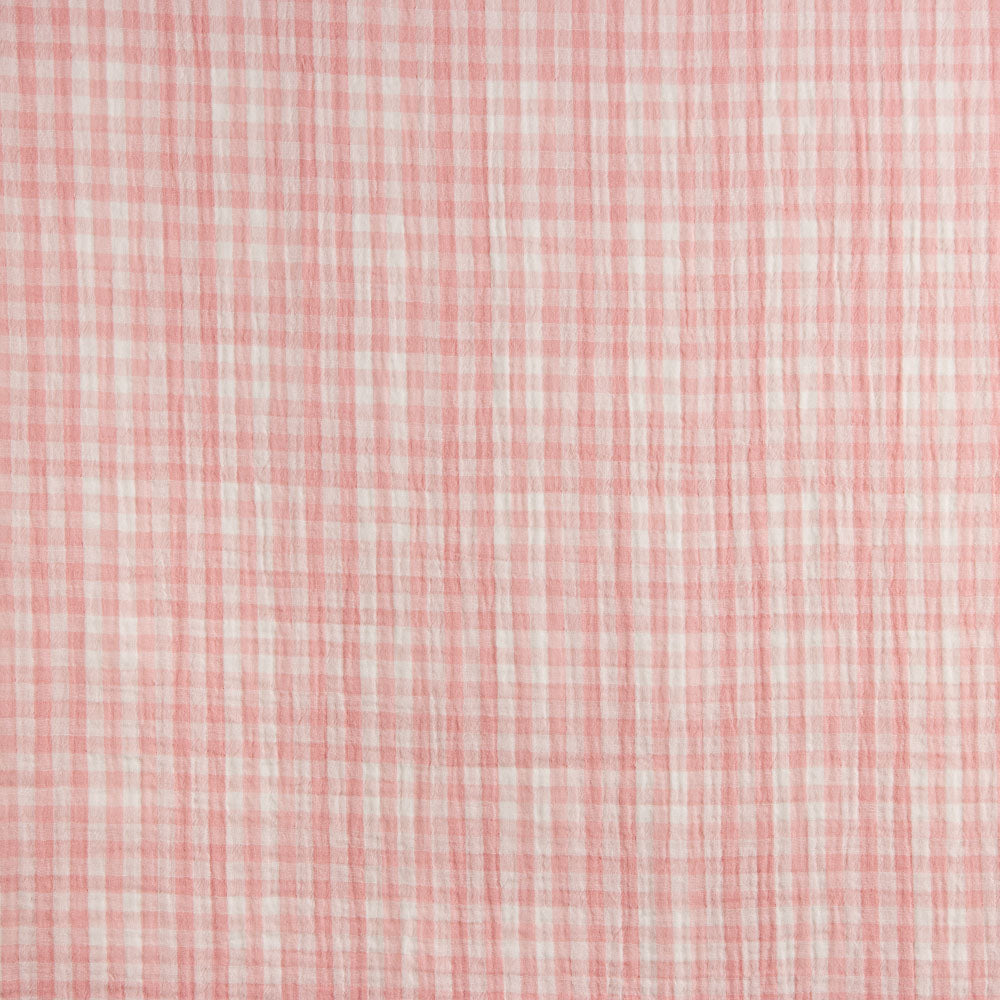 Reversible Vichy-Doppelmull Barbie Rosa - Ribes y Casals