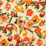 Tulpen Ecru Elastischer Gabardine - Ribes y Casals