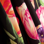 Tulip Trenchcoat mit Gummizug Schwarz - Ribes y Casals