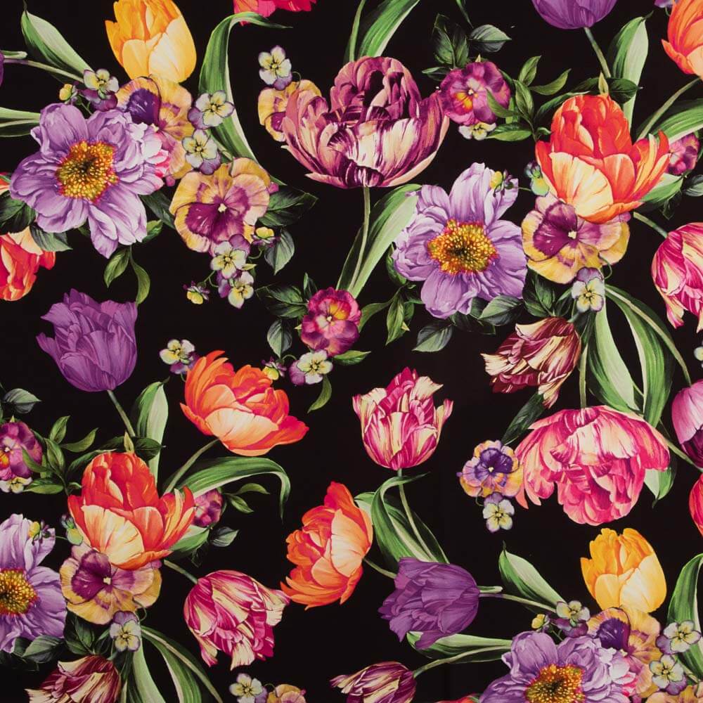 Tulip Trenchcoat mit Gummizug Schwarz - Ribes y Casals