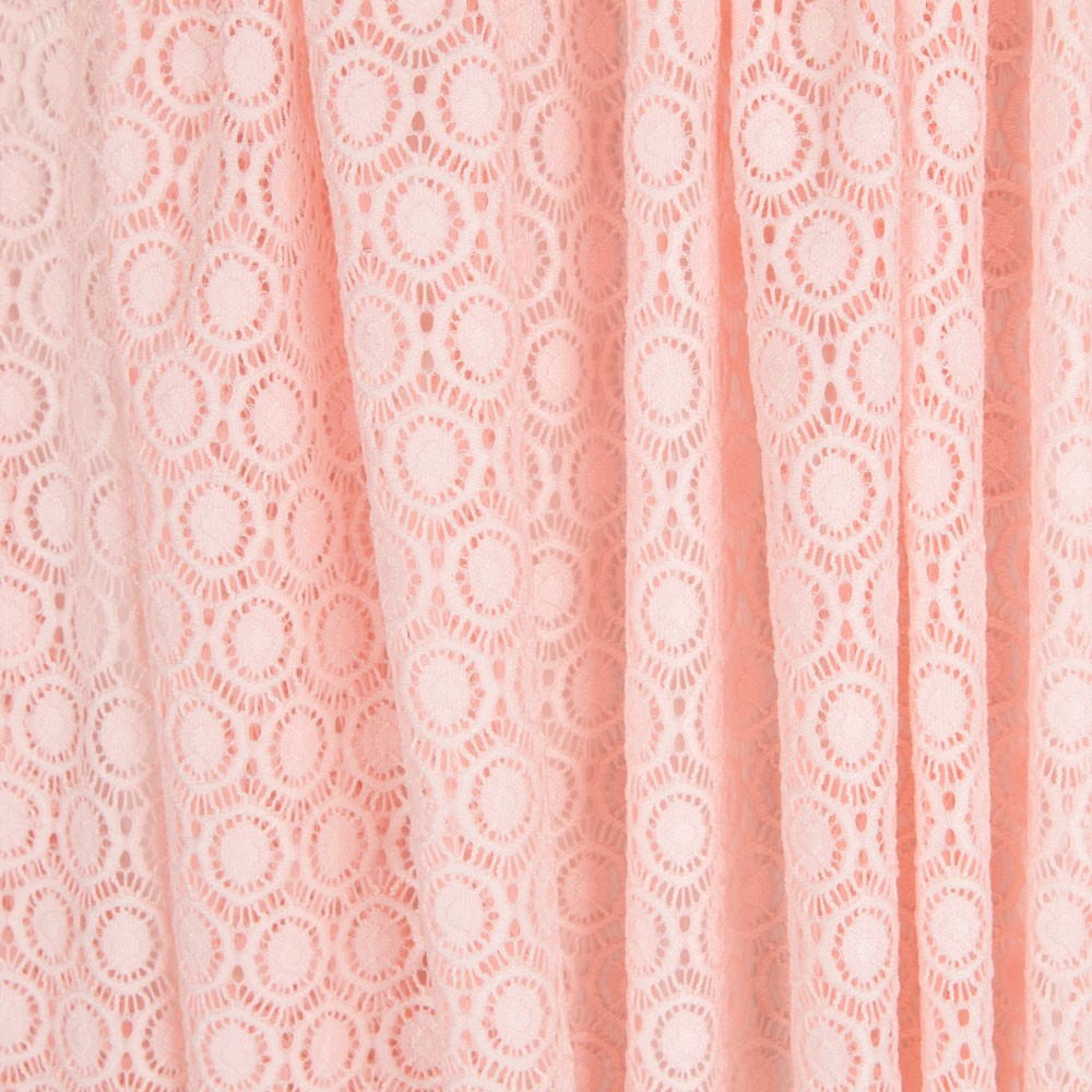 Geometrische elastische Spitze Rosa - Ribes y Casals