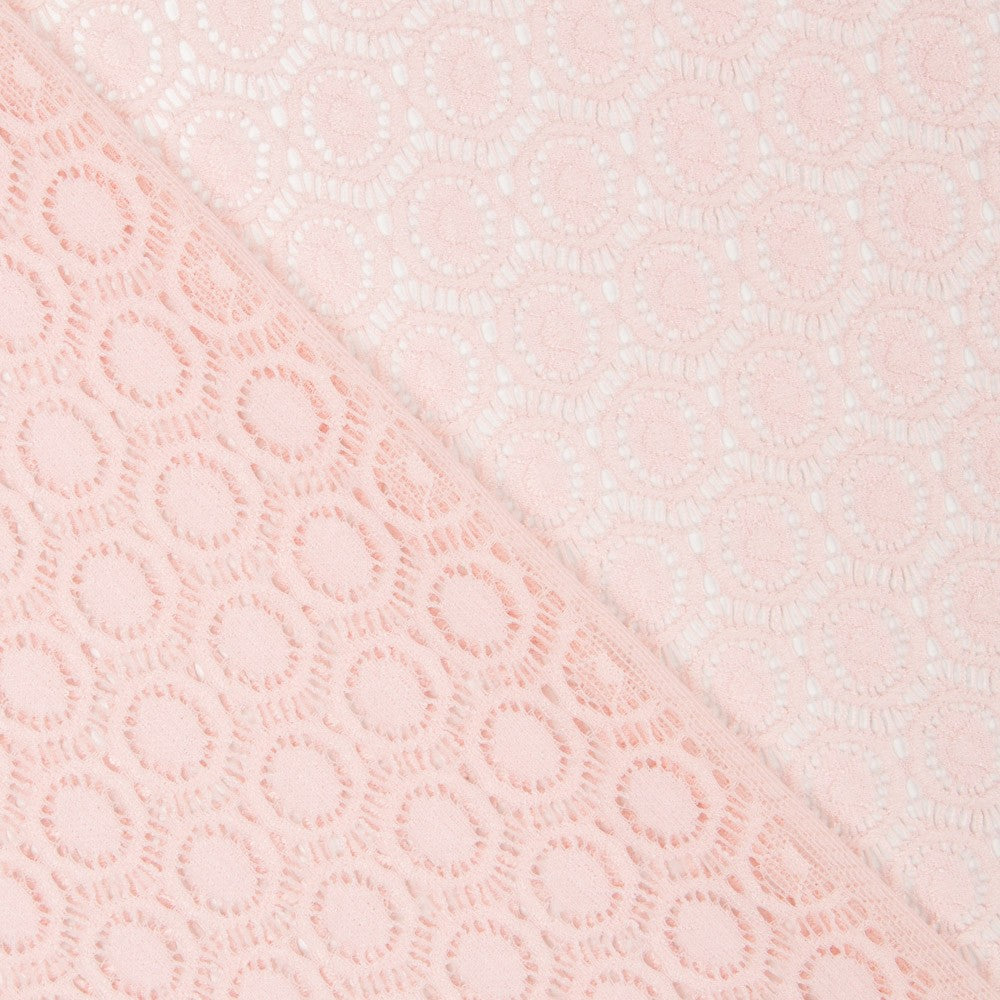 Geometrische elastische Spitze Rosa - Ribes y Casals