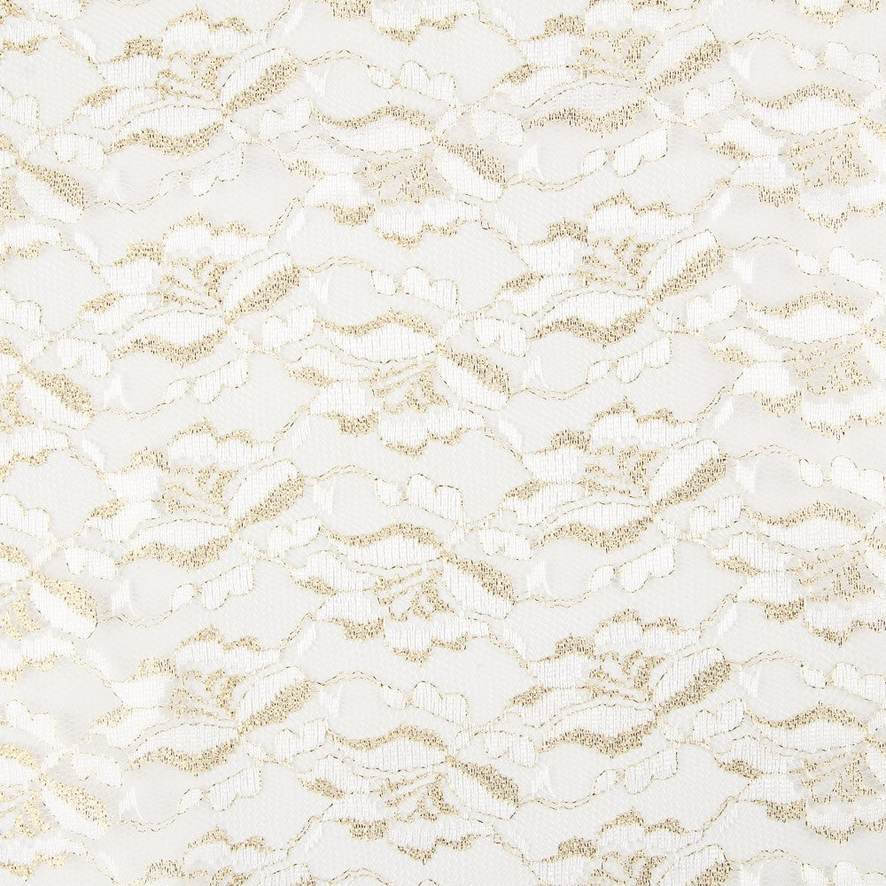 Spitze Lurex Weißgold - Ribes y Casals