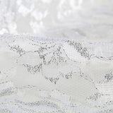 Spitze Lurex Weiß Silber - Ribes y Casals