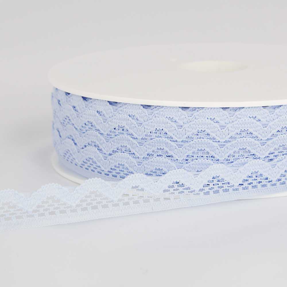 Hellblaue Nylon-Spitze 10mm - Ribes y Casals
