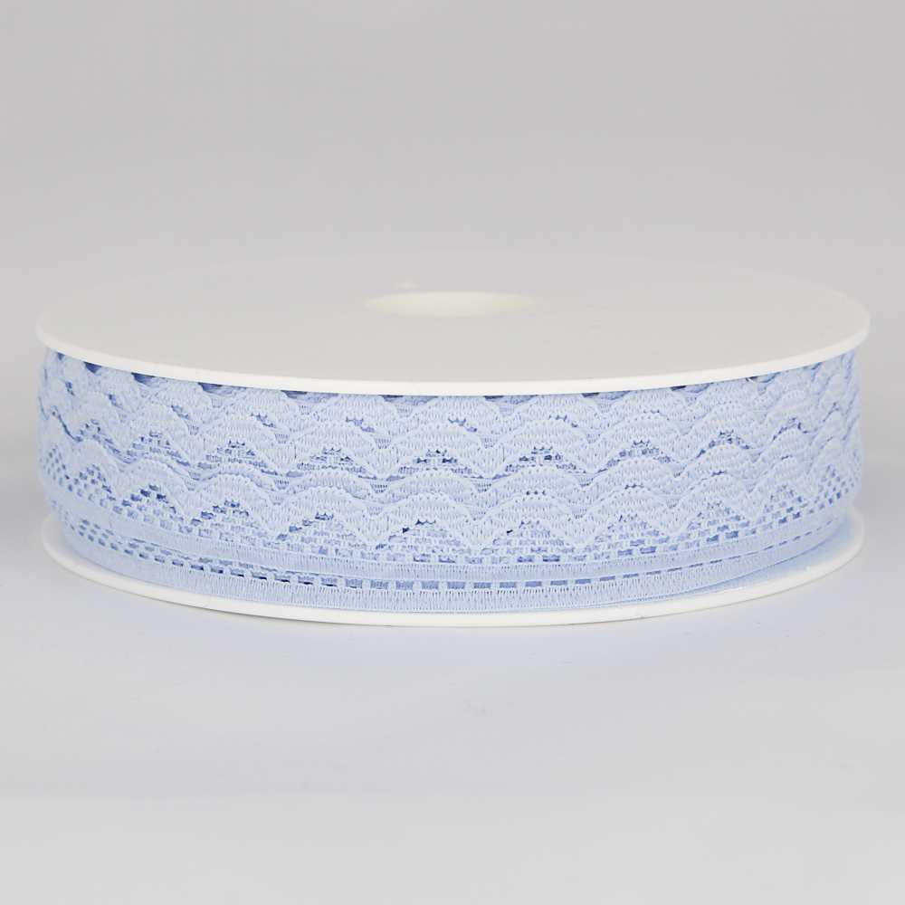 Hellblaue Nylon-Spitze 10mm - Ribes y Casals