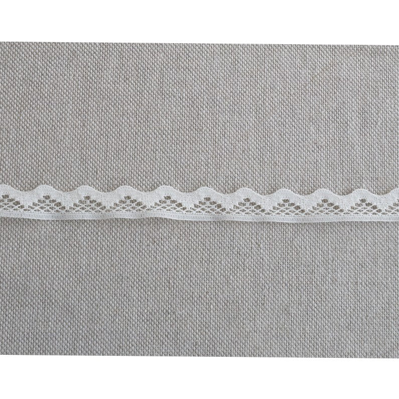 Ecru Nylon Spitze 10mm - Ribes y Casals