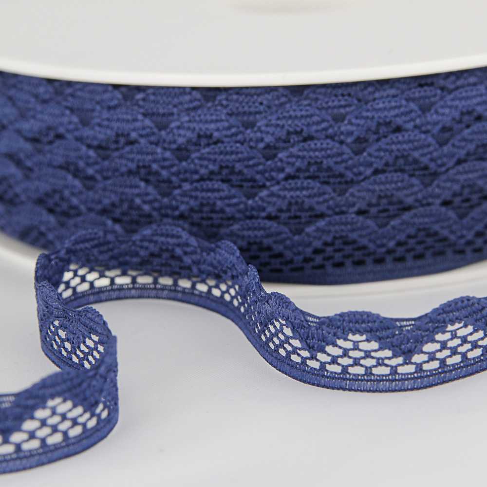 Marineblaue Nylon-Spitze 10mm - Ribes y Casals