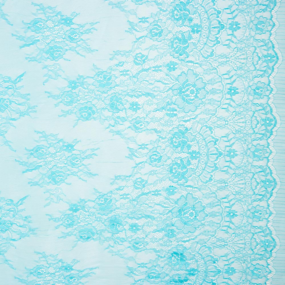 Türkisfarbene Chantilly-Spitze - Ribes y Casals