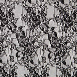 Schwarze florale feine Spitze - Ribes y Casals