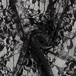 Schwarze florale feine Spitze - Ribes y Casals