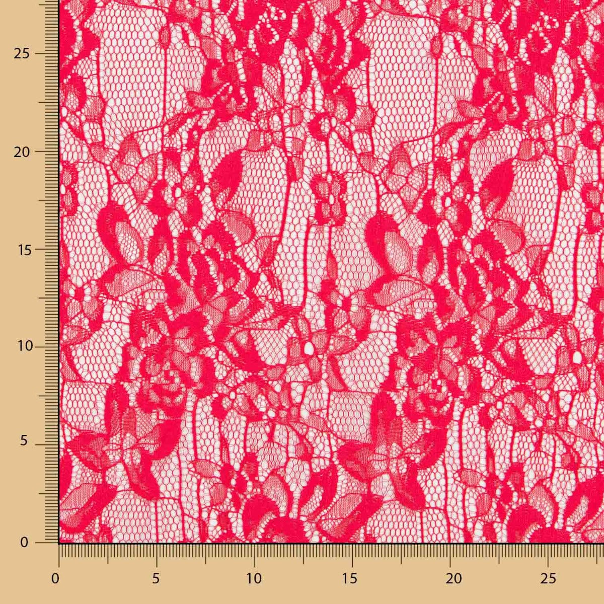 Rote florale feine Spitze - Ribes y Casals