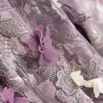 Lurexspitze Fantasie Flieder - Ribes y Casals