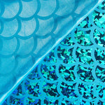 Folie gedruckt Schuppen Hologramm Blau - Ribes y Casals
