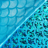 Folie gedruckt Schuppen Hologramm Blau - Ribes y Casals