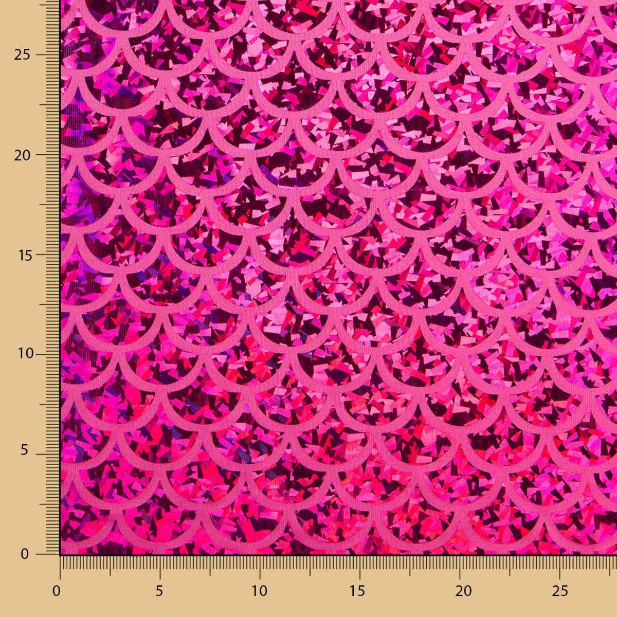 Folie gedruckt Fuchsia Hologramm Flocken - Ribes y Casals