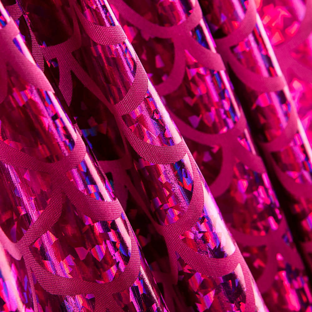 Folie gedruckt Fuchsia Hologramm Flocken - Ribes y Casals