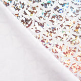 Folie gedruckt Flake Hologramm Weiß - Ribes y Casals