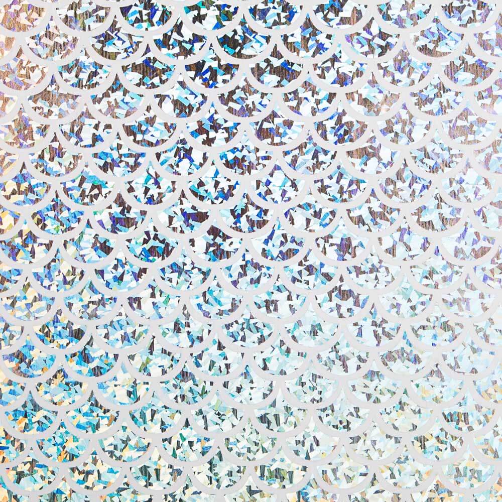 Folie gedruckt Flake Hologramm Weiß - Ribes y Casals