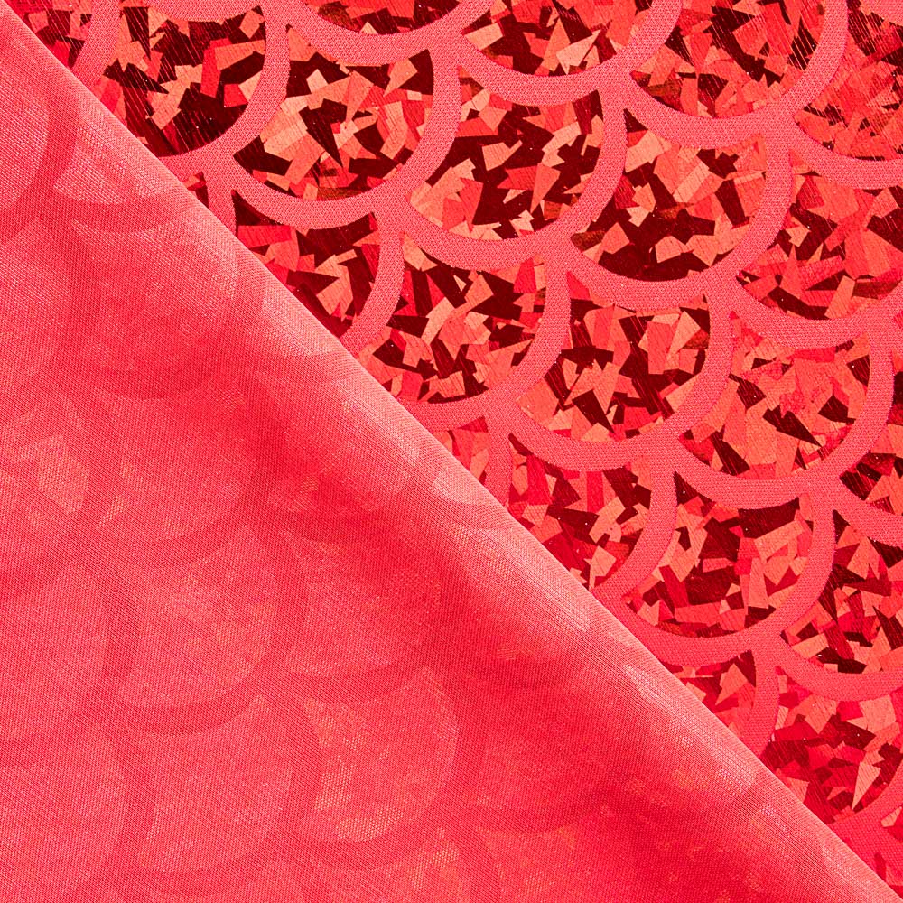 Folienbedruckte Flocken Hologramm Rot - Ribes y Casals