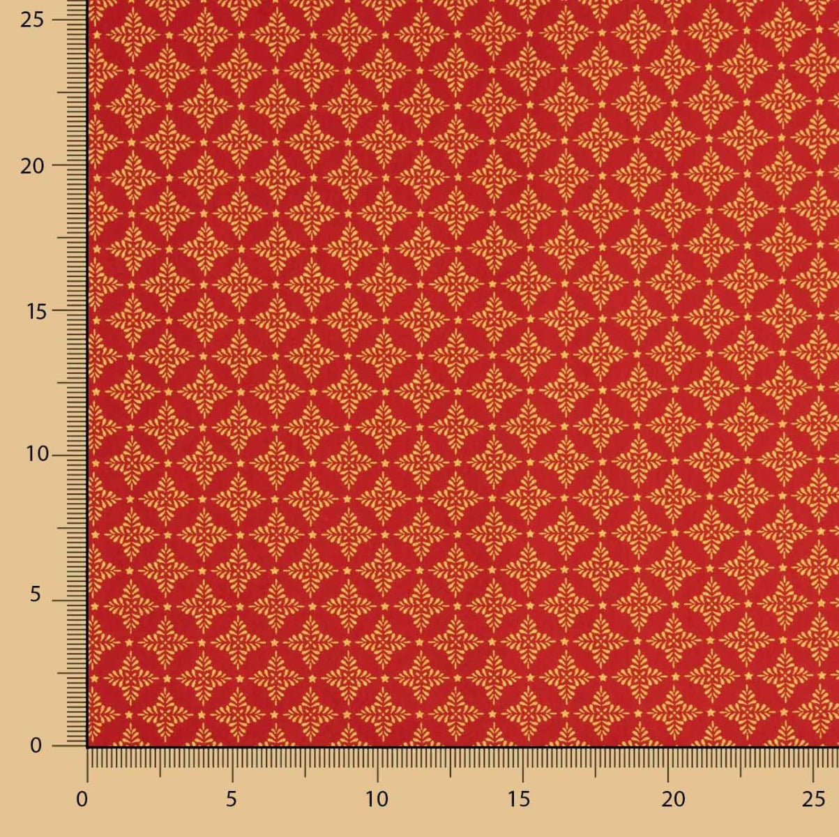Baumwoll-Popeline Popeline Golden Star 70 x 145 cm - Ribes y Casals