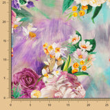Fama Strecht Cretona Aquarell Grün - Ribes y Casals