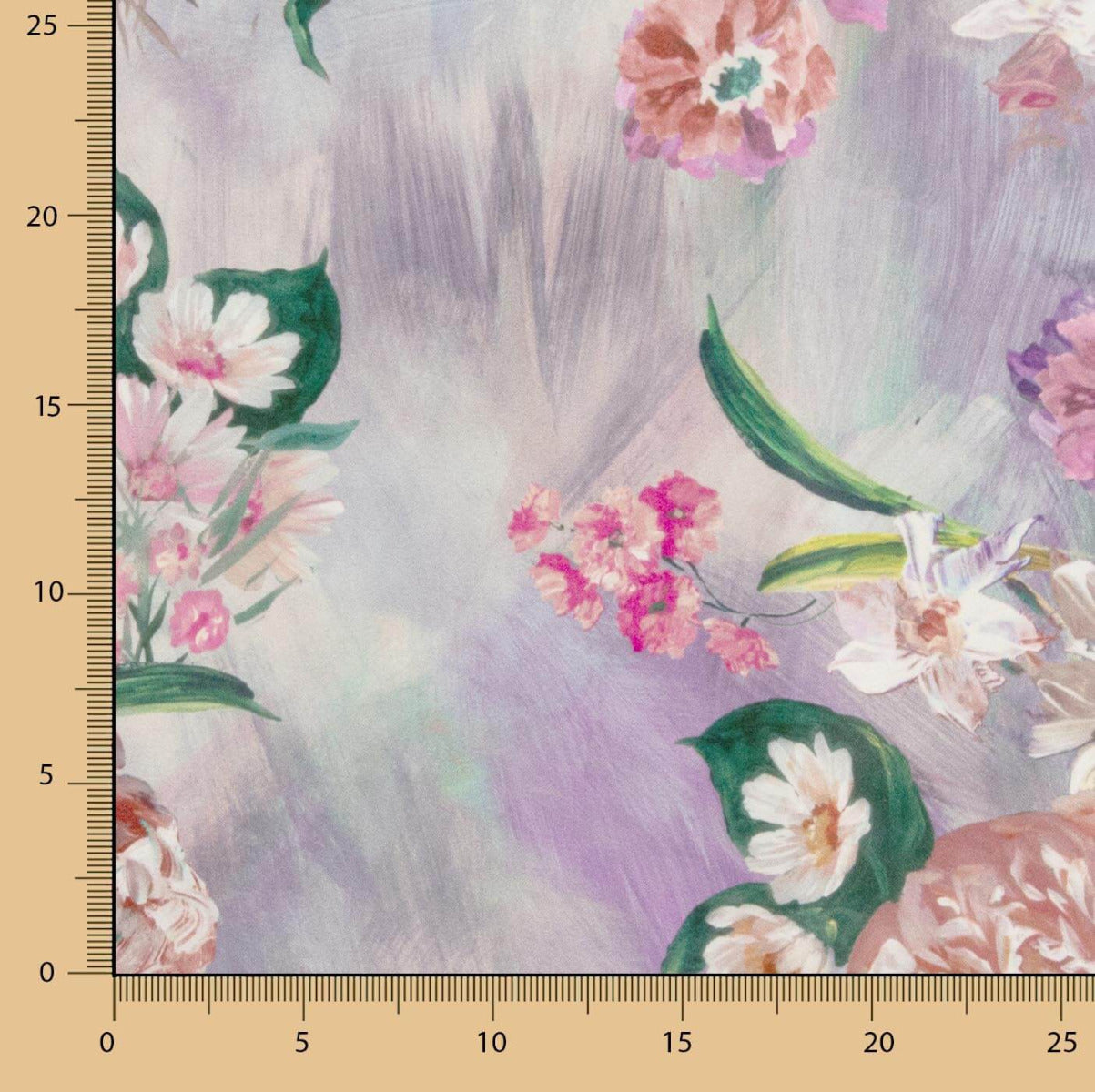 Fama Strecht Cretonne Aquarell Flieder - Ribes y Casals