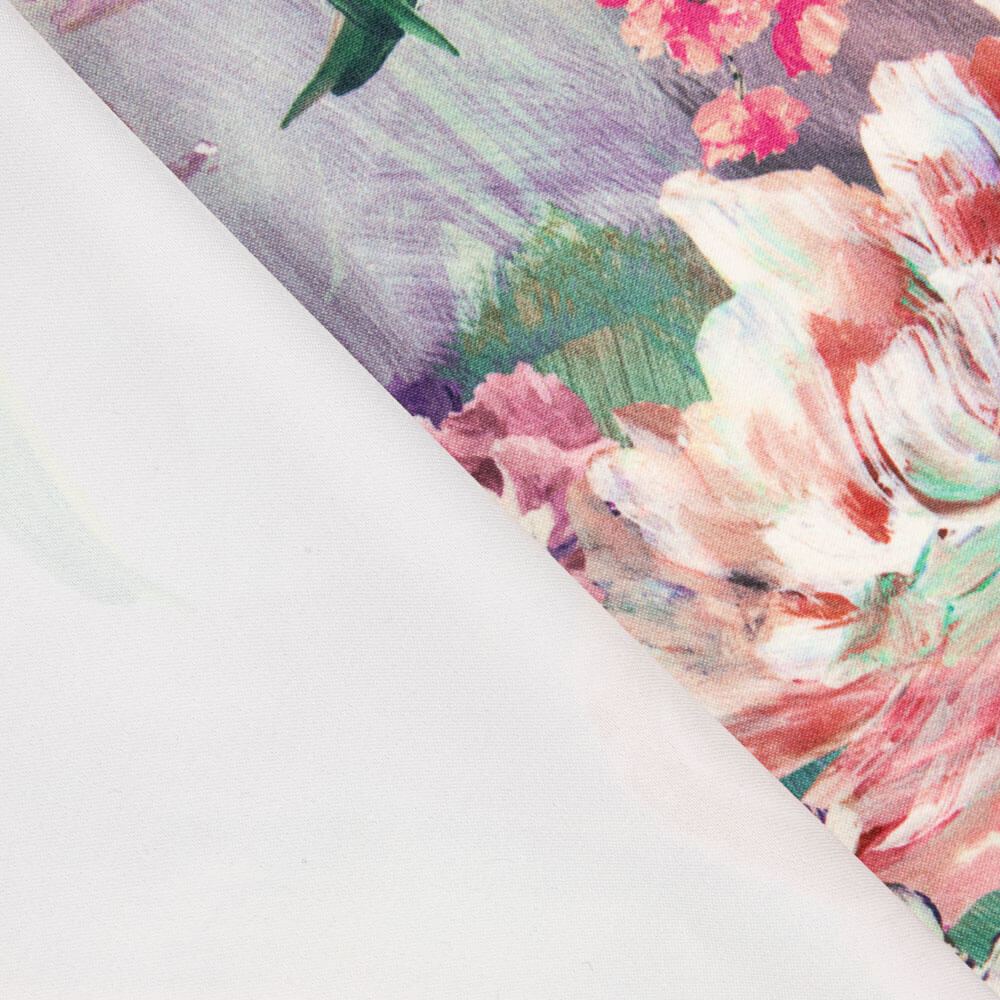 Fama Strecht Cretonne Aquarell Flieder - Ribes y Casals