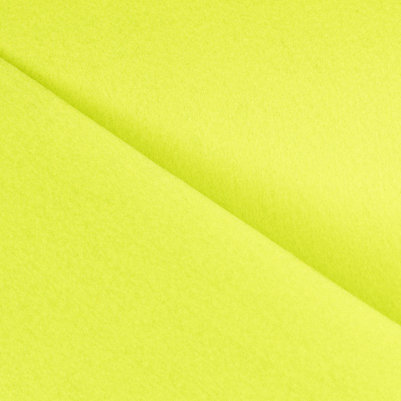 Restposten Filz Gelb Fluor 1 mm – 180 g – verschiedene Maße x Breite 90 cm – Stärke 1 mm - Ribes y Casals