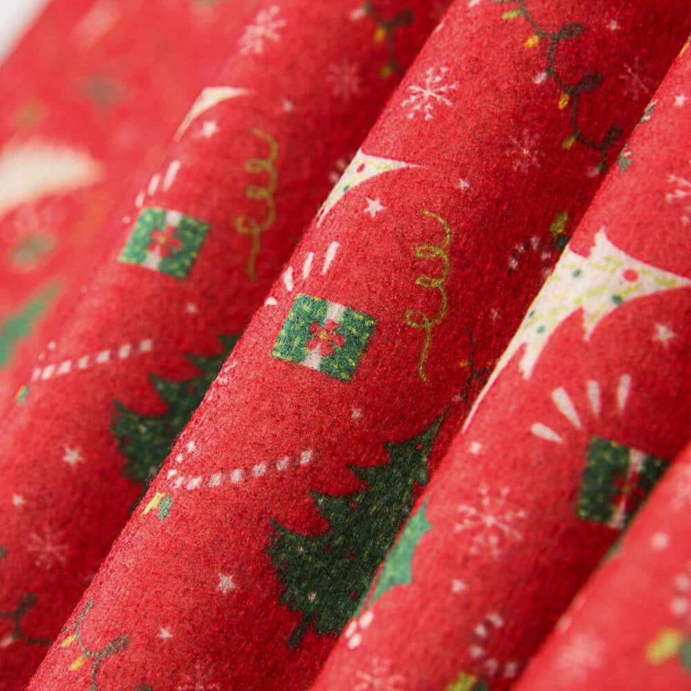 Filz Weihnachtsbäume Weihnachten Rot Druck - Ribes y Casals