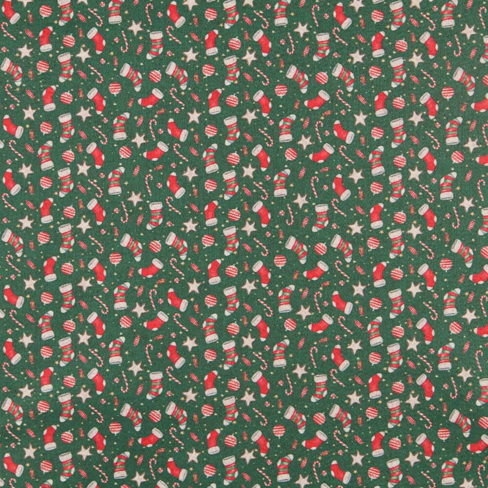 Filz Weihnachtsmuster Socken Grün - Ribes y Casals