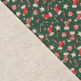 Filz Weihnachtsmuster Socken Grün - Ribes y Casals