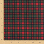 Weihnachten Tartan-Muster Filz Grün - Ribes y Casals