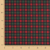 Weihnachten Tartan-Muster Filz Grün - Ribes y Casals