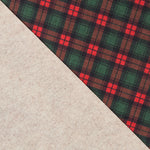 Weihnachten Tartan-Muster Filz Grün - Ribes y Casals